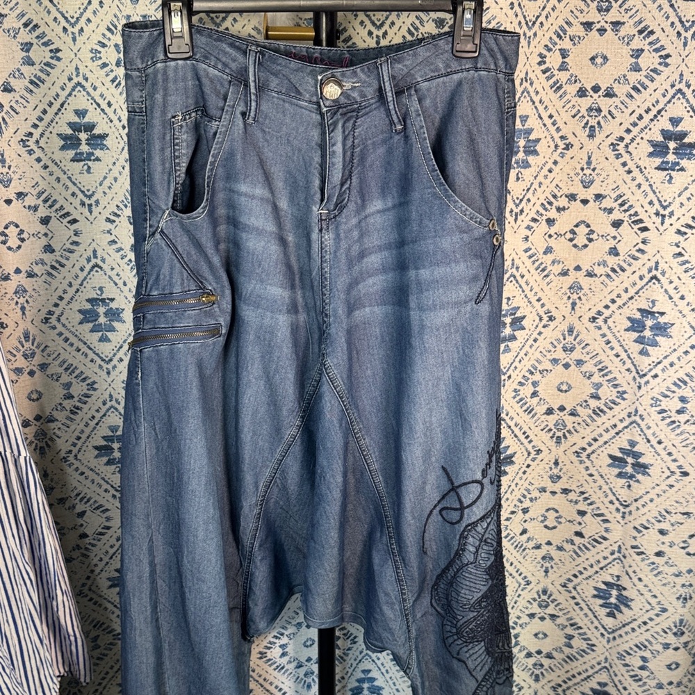 Desgual Denim with Silver Button Detail